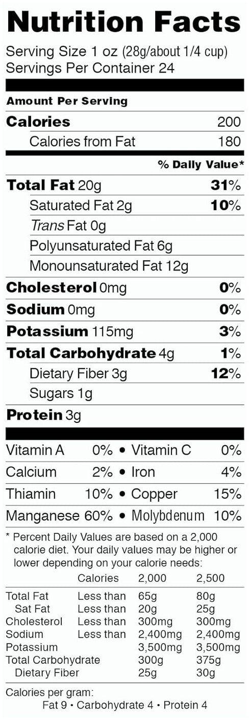 24 Nature's Eats Pecan Halves Natural, Ounce