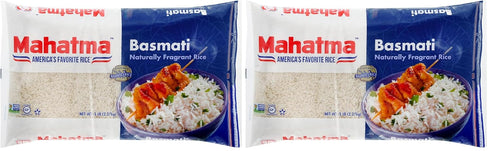 Mahatma Basmati Rice Long Grain, 80 oz White, 5 Pound Bag (Pack