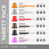 100 Count PACK, ESPRESSO ITALIA Capsules Compatible with Nespresso Machines, - VARIETY Italian Coffee Pods Expresso