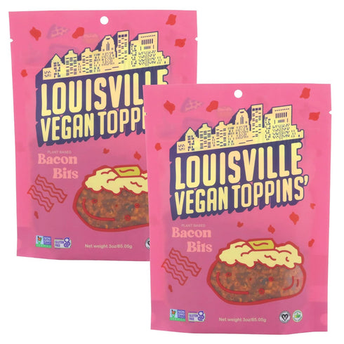 Louisville Vegan Jerky - Toppins' Bacon Bits, Vegetarian & Vegan-Friendly Jerky, 7