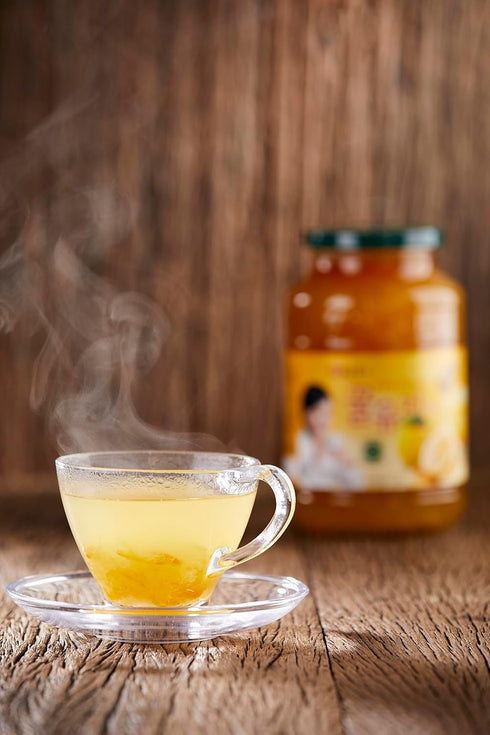 1.7lb Damtuh Honey Citron Tea (Yuja, Yuzu Tea) Traditional Korean Citron Honey Tea Base, Fruit Preserve