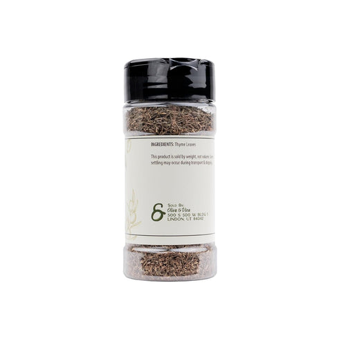(0.96 Olive & Vine Thyme Leaves, Earthy & Aromatic, Seasoning for Roasted Meats, Soups, and Mediterranean Dishes, Rich