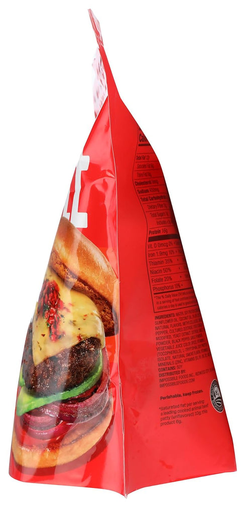 21.06 Impossible, Burger Patties Seasoned Plant Based, Ounce