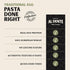 12oz (Pack 6) Al Dente Garlic Herb Pappardelle All-Natural, Hand-Crafted Egg Pasta. Traditional Pasta Noodles Made