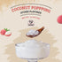 52USA 1kg (2.2 lbs) Lychee Flavored Coconut Jelly Topping for Desserts and Boba Tea, Premium Coconut Gel Strip
