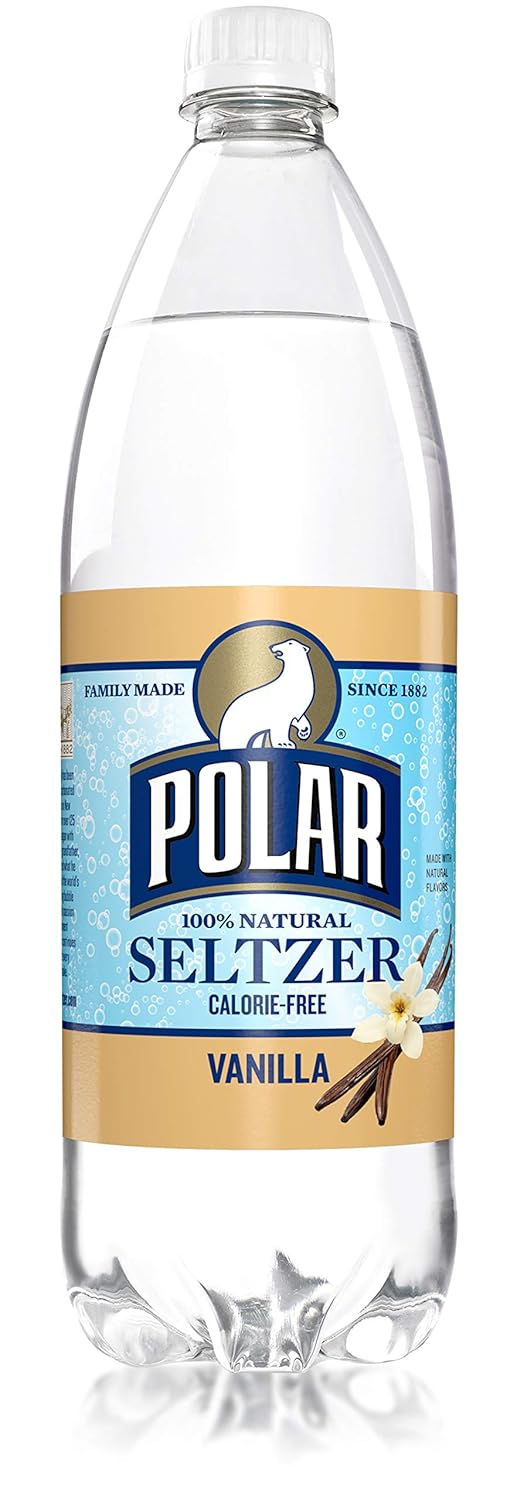 Polar Beverages Polar Seltzer Vanilla, 33.8 Fluid Ounce (Pack of 12)