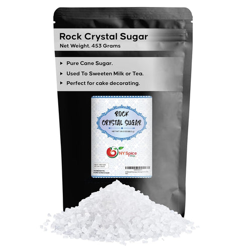 NY SPICE SHOP Rock Sugar 1 Pound Bag Whole Rocks Candy Sugar