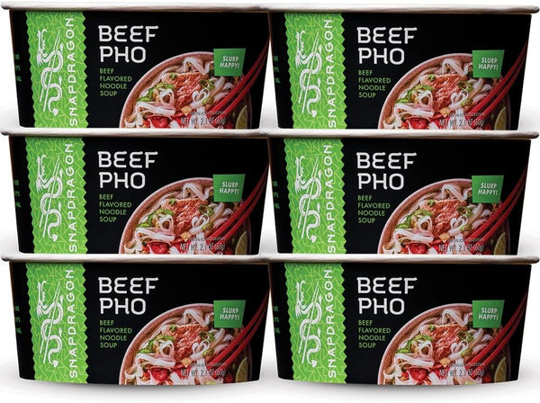 Snapdragon Pho Soup Bowl, Beef Pho, 2.1 oz (Pack of 6)