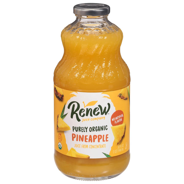 Renew Juice Company , Organic Pineapple Juice, 32 Fl Oz
