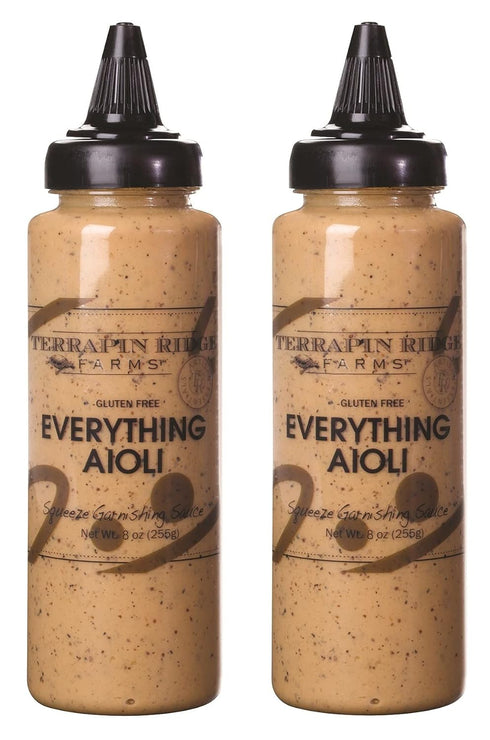 Terrapin Ridge Farms Everything Aioli Garnishing Sauce – Two 8 Ounce Bottles