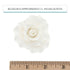 8 Count Global Sugar Art Aussie Rose White Sugar Cake Flower Large, by Chef Alan Tetreault
