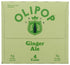 4pk, 12 OLIPOP Ginger Ale Prebiotic Soda FZ