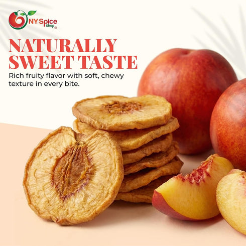 SO2 3 NY Spice Shop Dried Nectarines with - Pound Dehydrated nectarine chips Fruit Snacking Dried nectarines for Baking