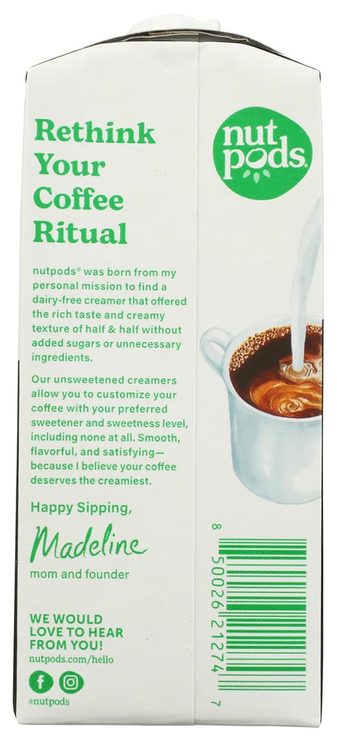 11.2oz nutpods Unsweetened Pistachio Coffee Creamer, dairy-free