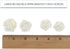 Set, 24 Count Global Sugar Art Edible Royal Icing White Rose Two sizes, for Cake and Cupcake Decorating by Chef Alan