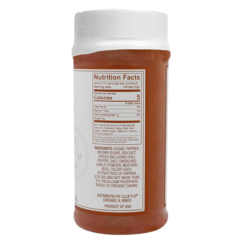 (11 oz) Lillies Q - Carolina Dirt BBQ Rub, Sugar-Based BBQ Rub, Traditional Carolina Barbeque Rub, Sweetened Blend