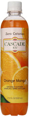 Cascade Ice Sparkling Water, Orange Mango, 17.2 Ounce (Pack of 12)