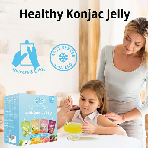 Pack, 3 10 Pack, 0 VOLO VERO Drinkable Konjac Jelly Variety Calories, Sugar, Vegan, Gluten Free, Keto, Vitamin C Fruit