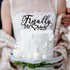 Finally Mr Mrs Love Heart Black Acrylic Cake Topper for Wedding Engagement Party Decoration - 5.9'' x 6.1''