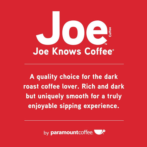 50 Count Joe Knows Coffee, Tall Dark & Handsome Compostable Dark Roast Coffee Pods | Bold & Rich Flavor | Compatible