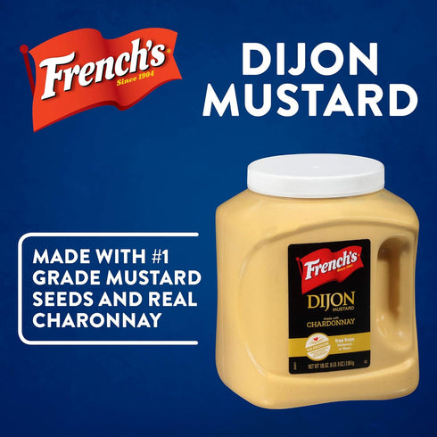 105 oz 105 French's Dijon Mustard, - One Ounce Bottle of Dijon Mustard with Chardonnay, Perfect for Creating Signature