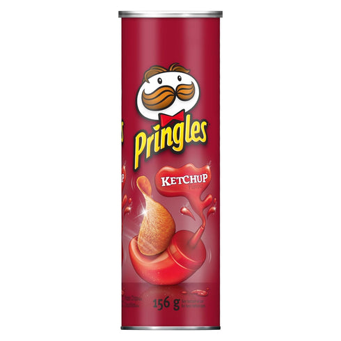 Pringles Potato Chips, Ketchup, 156 Grams/5.50oz, Imported from Canada