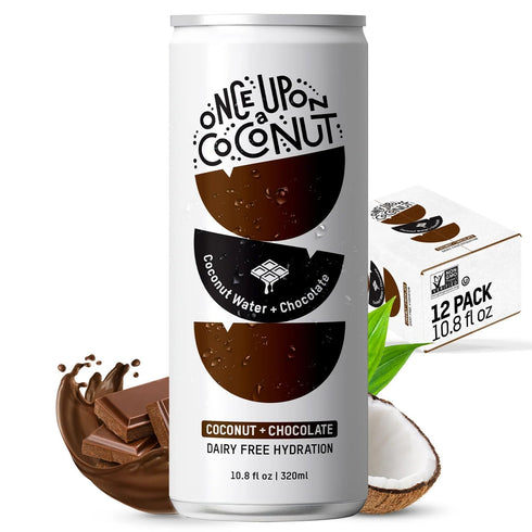 Once Upon A Coconut Cocout Water + Chocolate, Gluten Free & Non-GMO,