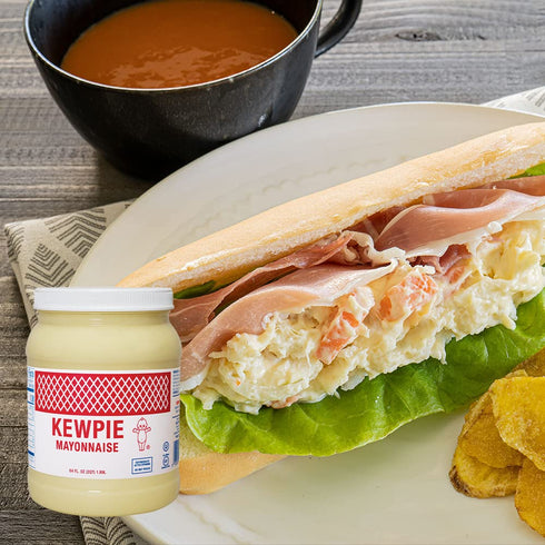 64 oz KEWPIE Mayonnaise (Product of USA), Authentic Japanese-Style Mayonnaise, Rich & Creamy Umami Flavor, Made
