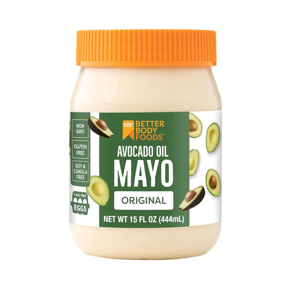 BetterBody Foods Avocado Oil Mayonnaise, Non-GMO Mayo Spread Made with Cage-Free Eggs,