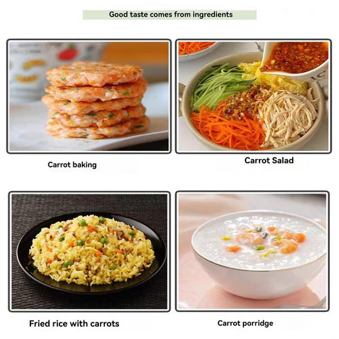 JIDUQIU 250g/8.81OZ Diced carrots Dehydrated Carrot Cubes Carrot Snack.