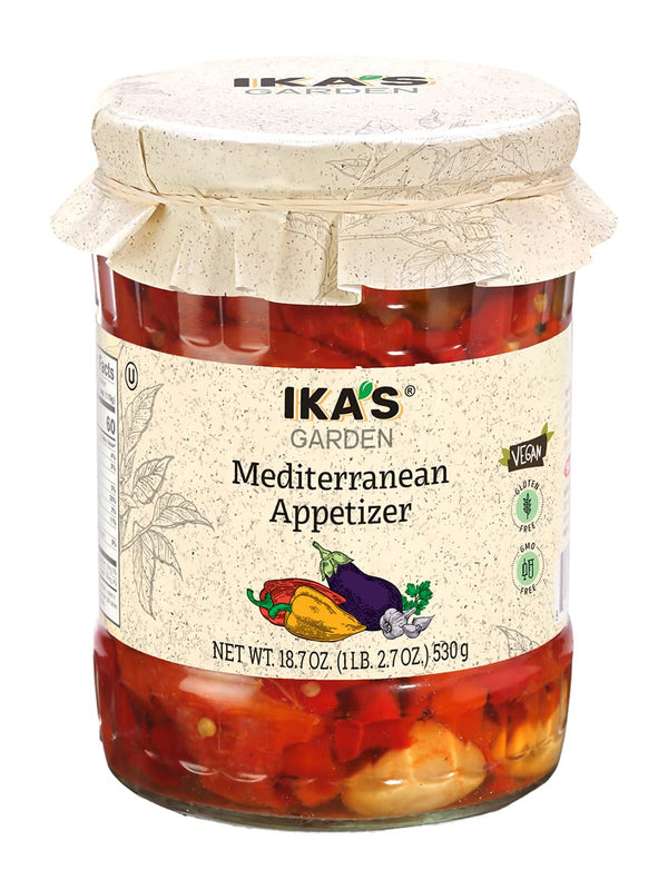 Ika's Garden Ikas Garden Mediterranean Appetizer, 18.7 oz Flavorful Mix of Roasted Vegetables in