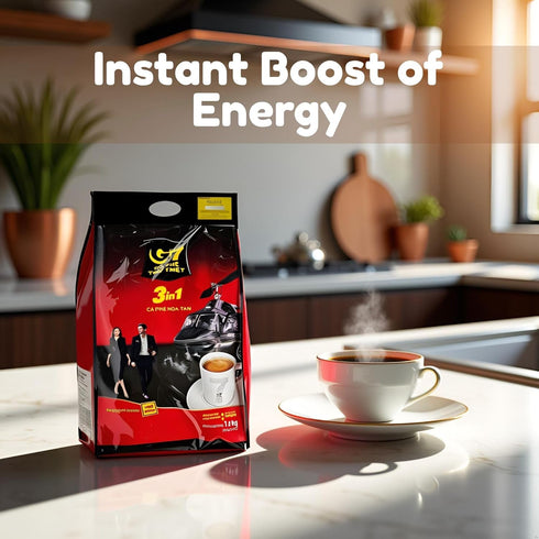 G7 3-in-1 100 x16g (1 Pack) Trung Nguyen Instant Premium Vietnamese Coffee Servings Sticks Beverage Vietnam Origin