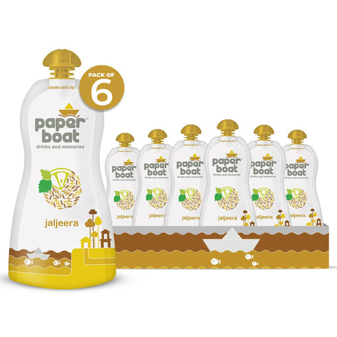 NWIL Summer (Pack 6, 200ml Paper Boat Jaljeera, Refreshing Drink, No Added Preservatives and Colours of each)