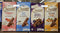 Generic Choceur Milk Chocolate Bars Milk Crme, Milk Hazelnut Crisp, Raisin & Nut,