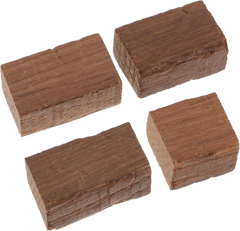 4pcs SOLUSTRE Red Wine Oak Chips Toast for Home Brewing Flavor and Random Shapes for Wine Making
