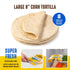 Del Campo Soft Corn Tortillas – 8 Inch Round, Gluten Free Authentic Mexican Food, 8ct.