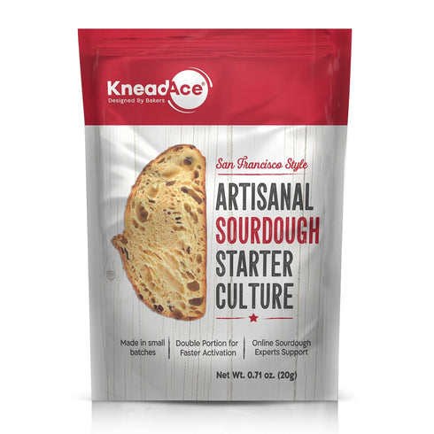 KneadAce Sourdough Starter Culture | Fast Activation for Perfect Sourdough Bread Baking
