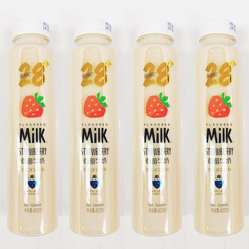 Generic Strawberry Flavored Milk, 400g, Pack of 4