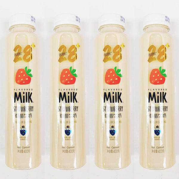Generic Strawberry Flavored Milk, 400g, Pack of 4