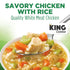 KING COMBOS 14 oz Pack (2) Healthy Choice Chicken With Rice Soup, Microwave Bowl, + QR Code