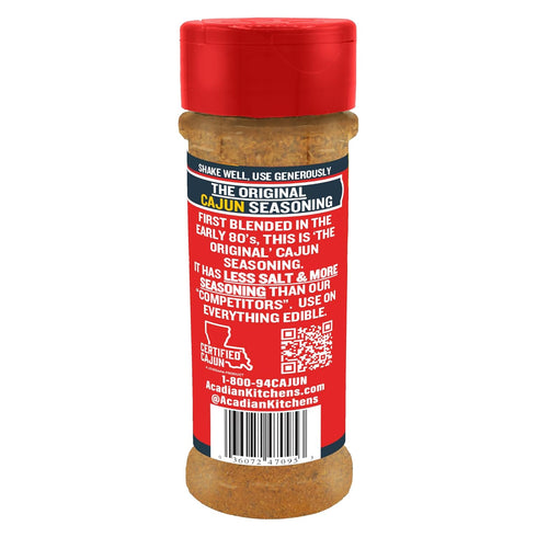 4 oz, Original Cajun Seasoning - No MSG, All Natural - Authentic Louisiana Spice for Grilling and Cooking Fish