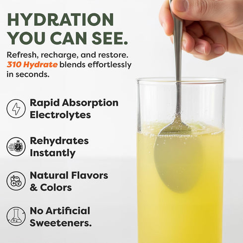 310 6 6 Packets Pack Nutrition Daily Energy & Hydration Starter Kit with Energy Lemonade Servings, Hydration