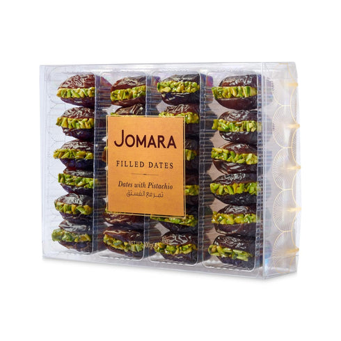 14oz (400g) (Pack 1) Jomara Organic Dates with Pistachio | Healthy Dried Fruit | Fiber and Antioxidants Natural Source