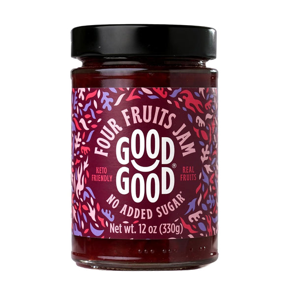 GOOD GOOD Four Fruits Jam - No Added Sugar - Low Calorie