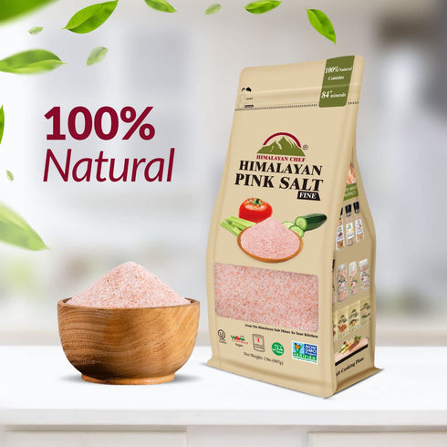 12 lbs (6 2 Himalayan Chef Pink Himalayan Salt, Fine Grain - x Pound bags)