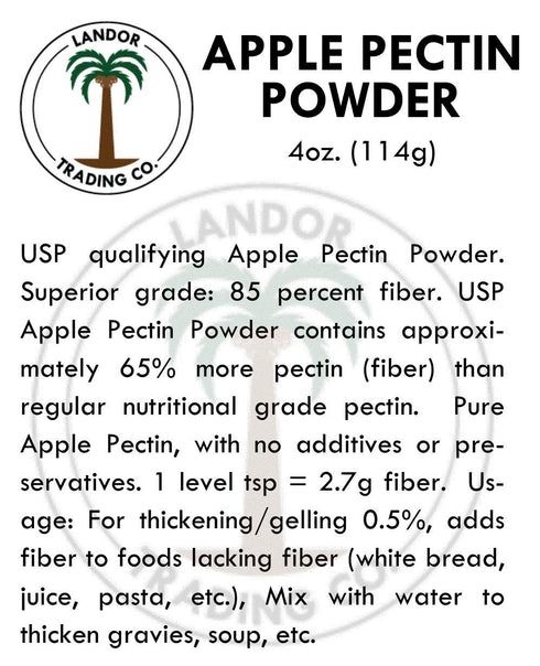 Apple Pectin 4 Ounces (USP Qualified) - 114 Grams