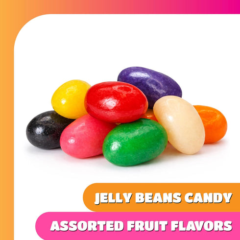 2 Pack Jelly Beans - Pound - Chewy Candy - Assorted Fruit & Licorice Flavors - Jelly Beans Bulk for Buffets, Snacking