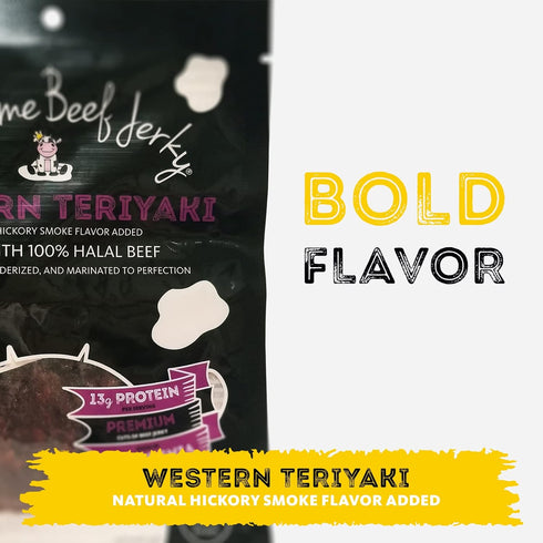 2.5 oz 2.5 Pack 1 Supreme Beef Jerky, Halal Beef Jerky, Zabiha Halal Certified Beef, Handcrafted Gourmet Meat Snacks
