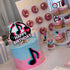 25Pcs Tik Happy Birthday Cake Toppers - Musical Tik Cupcake Toppers for Girl's Karaoke Themed Party Supplies, Music