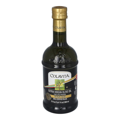 17 oz (Pack 2), Colavita Premium Italian Extra Virgin Olive Oil, of Glass Bottles